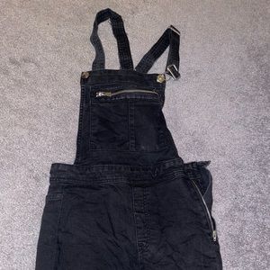 Black overalls